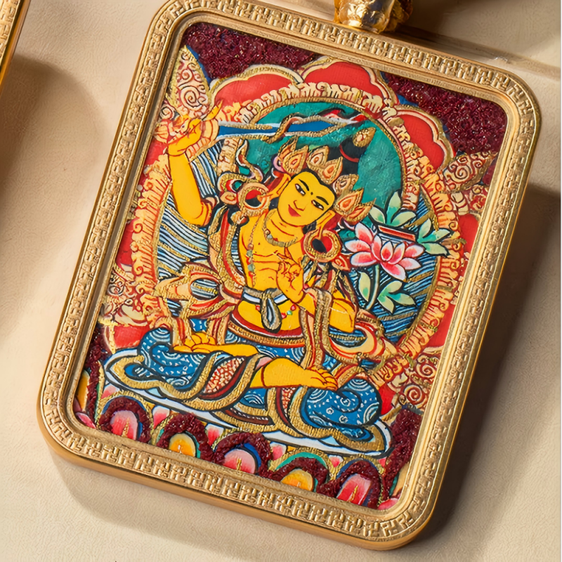 Four-Armed Avalokiteshvara Thangka Pendant image 2