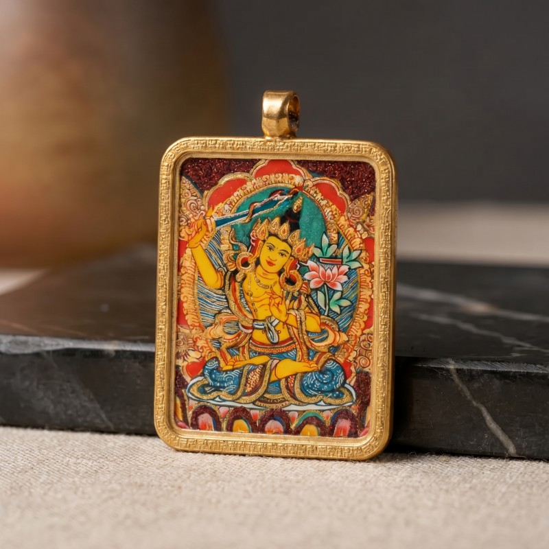 Four-Armed Avalokiteshvara Thangka Pendant image 3