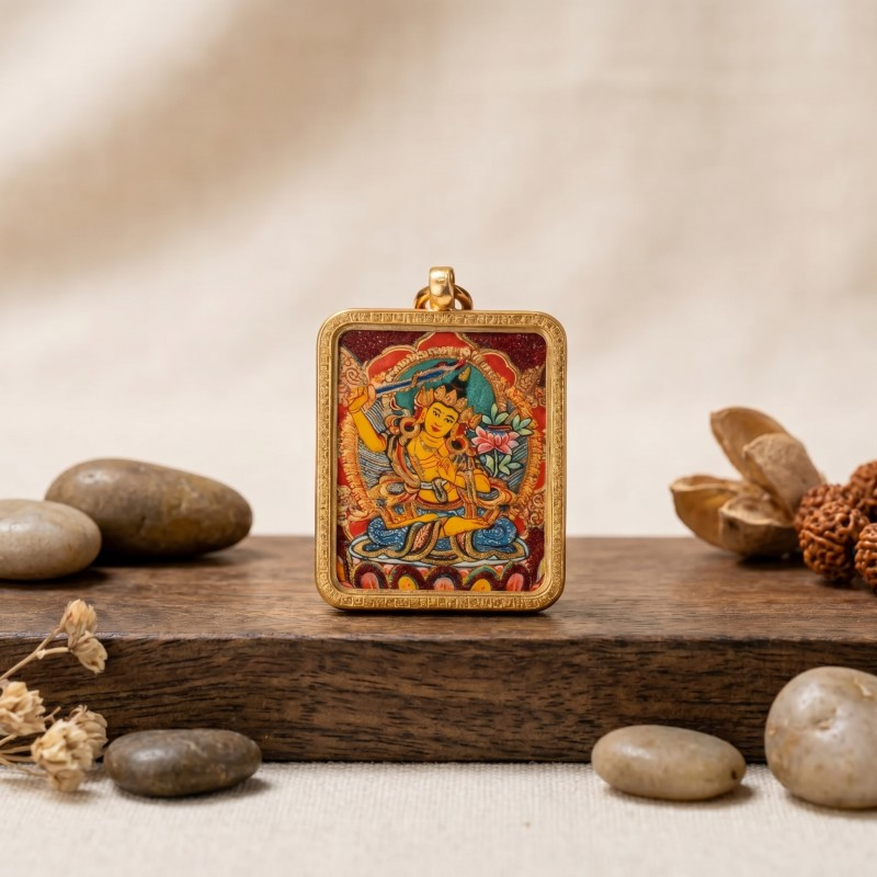 Four-Armed Avalokiteshvara Thangka Pendant image 5